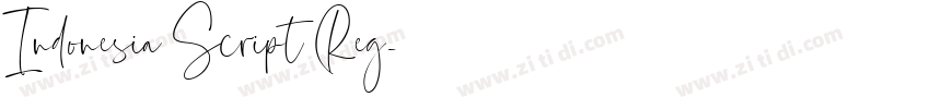 Indonesia Script Reg字体转换